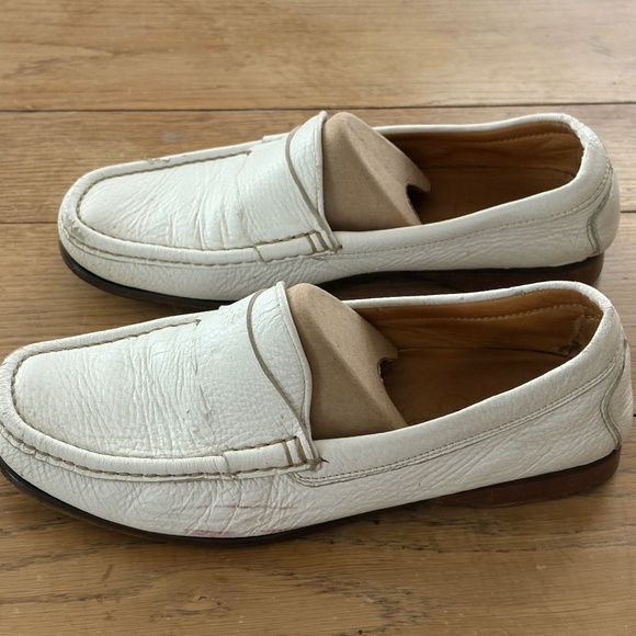 Martin Dingman Men\'s White Leather Loafers - Size 8-1/2D main image 5